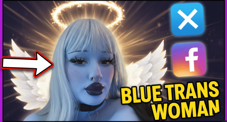 Blue Trans Woman