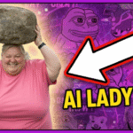 AI Lady With Rock Breaking Glass Bridge meme