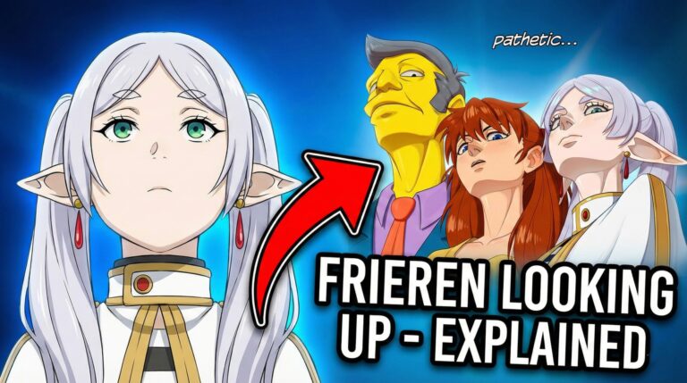 Frieren Looking Up meme