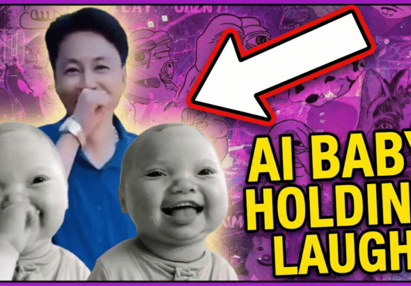 AI Baby Holding Laugh Meme