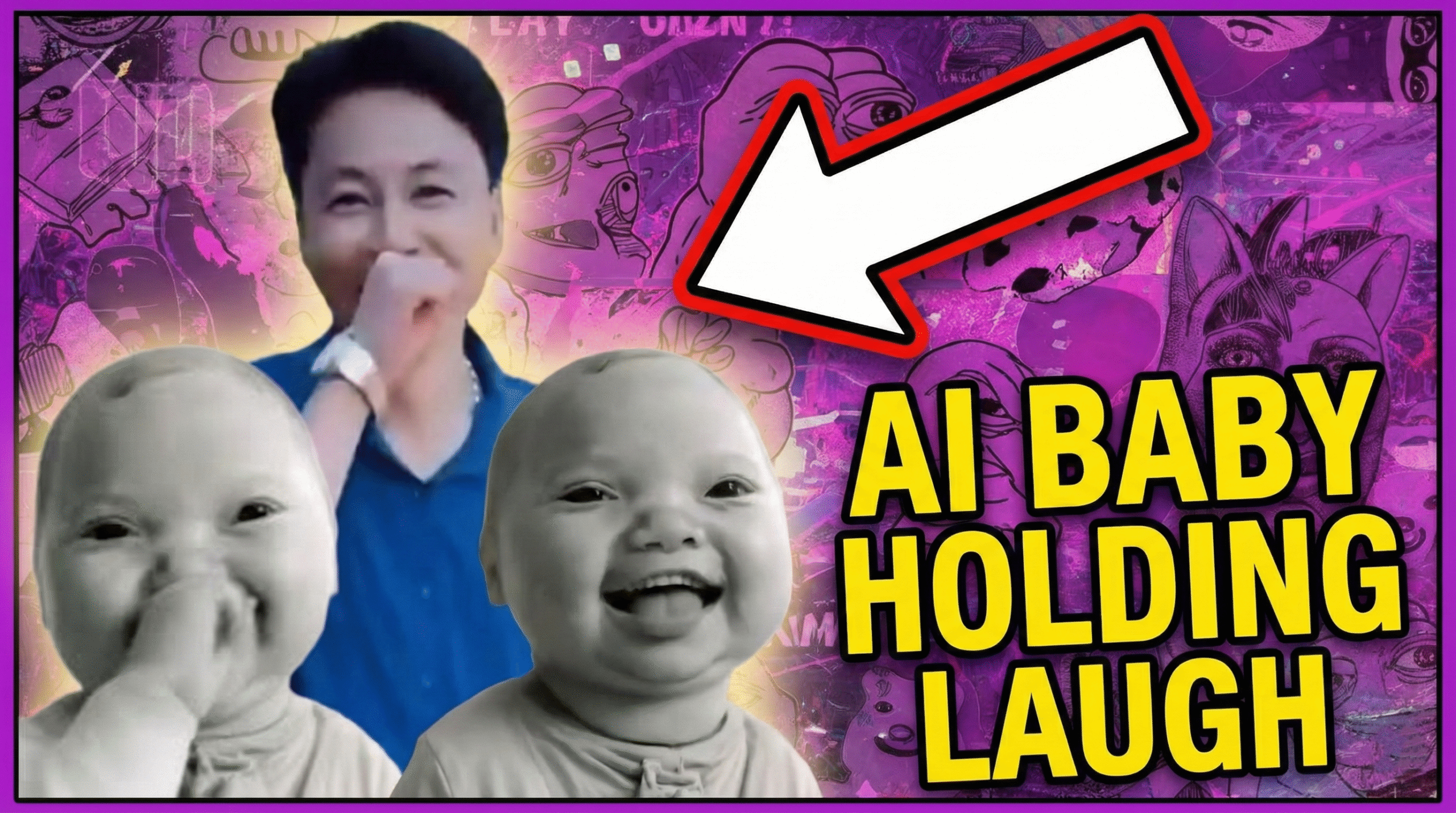 AI Baby Holding Laugh Meme